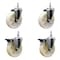 Service Caster 5 Inch Nylon 12 MM Threaded Stem Caster Set 2 Brakes SCC SCC-TS20S514-NYS-M1215-2-PLB-2 - alternate 1